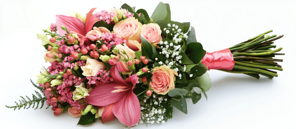 Blush Elegance Bouquet - TheFloralVibe